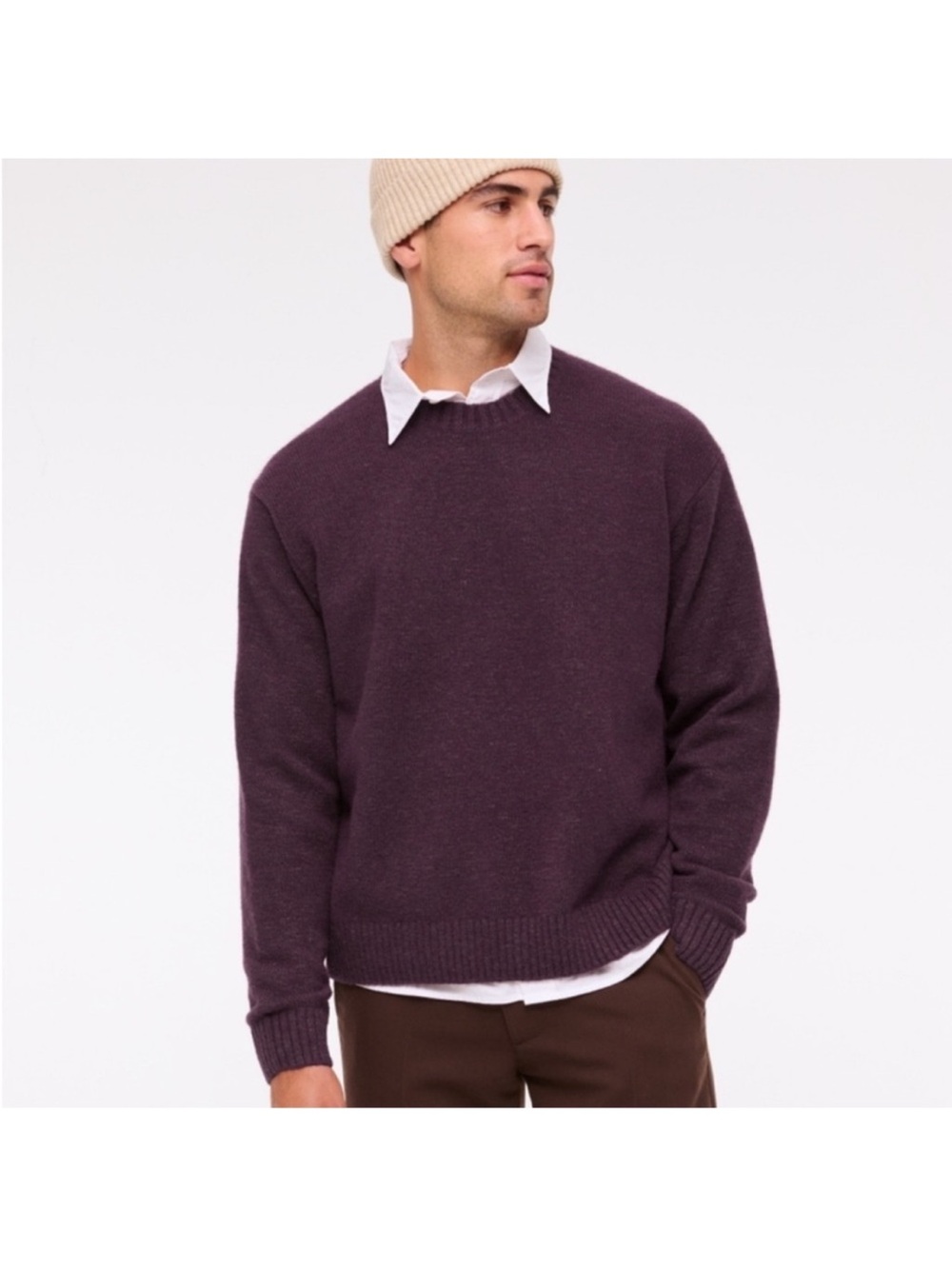 Abercrombie & Fitch Plum Crewneck Sweater